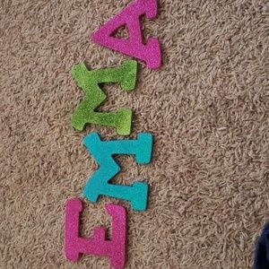 🟠Sparkly EMMA Letters - # 0144-A3